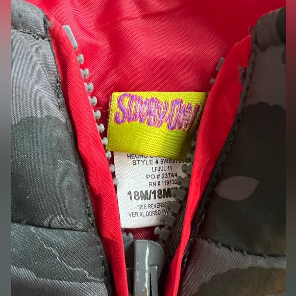 Scooby-Doo Puffer Vest Size 18 months - Picture 4 of 5